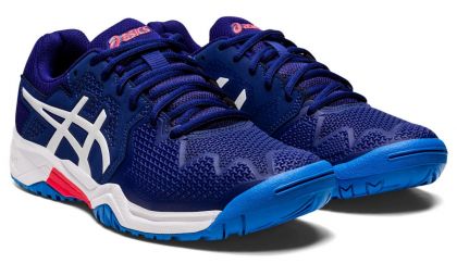 Детские теннисные кроссовки Asics Gel-Resolution 8 GS dive blue/white Детские теннисные кроссовки Asics Gel-Resolution 8 GS dive blue/white