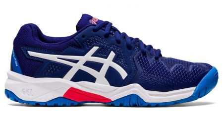Детские теннисные кроссовки Asics Gel-Resolution 8 GS dive blue/white Детские теннисные кроссовки Asics Gel-Resolution 8 GS dive blue/white