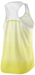 Теннисная майка женская Wilson Team Striped Tank safety yellow/white