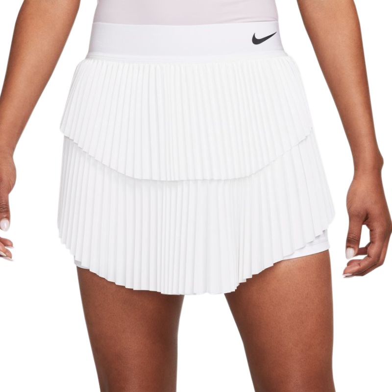 Теннисная юбка женская Nike Court Wimbledon Advantage Pleated Skirt white/black