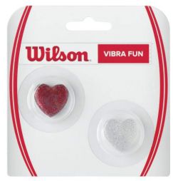 Виброгаситель Wilson Vibra Fun Glitter Hearts red/white