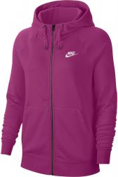 Реглан женский Nike Sportswear Essential Hoodie FZ Fleece true berry/white