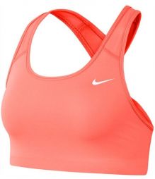 Топ женский Nike Swoosh Bra Non Pad bright mango/white