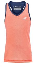 Тенісна майка дитяча Babolat Play Tank Top Girl fluo strike/estate blue Тенісна майка дитяча Babolat Play Tank Top Girl fluo strike/estate blue
