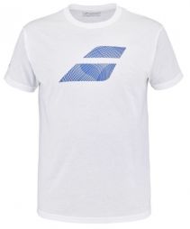 Теннисная футболка мужская Babolat Exercise Big Flag Tee Men white