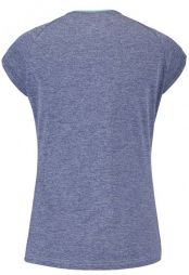 Тенісна футболка жіноча Babolat Play Cap Sleeve Top Women white/blue heather Тенісна футболка жіноча Babolat Play Cap Sleeve Top Women white/blue heather