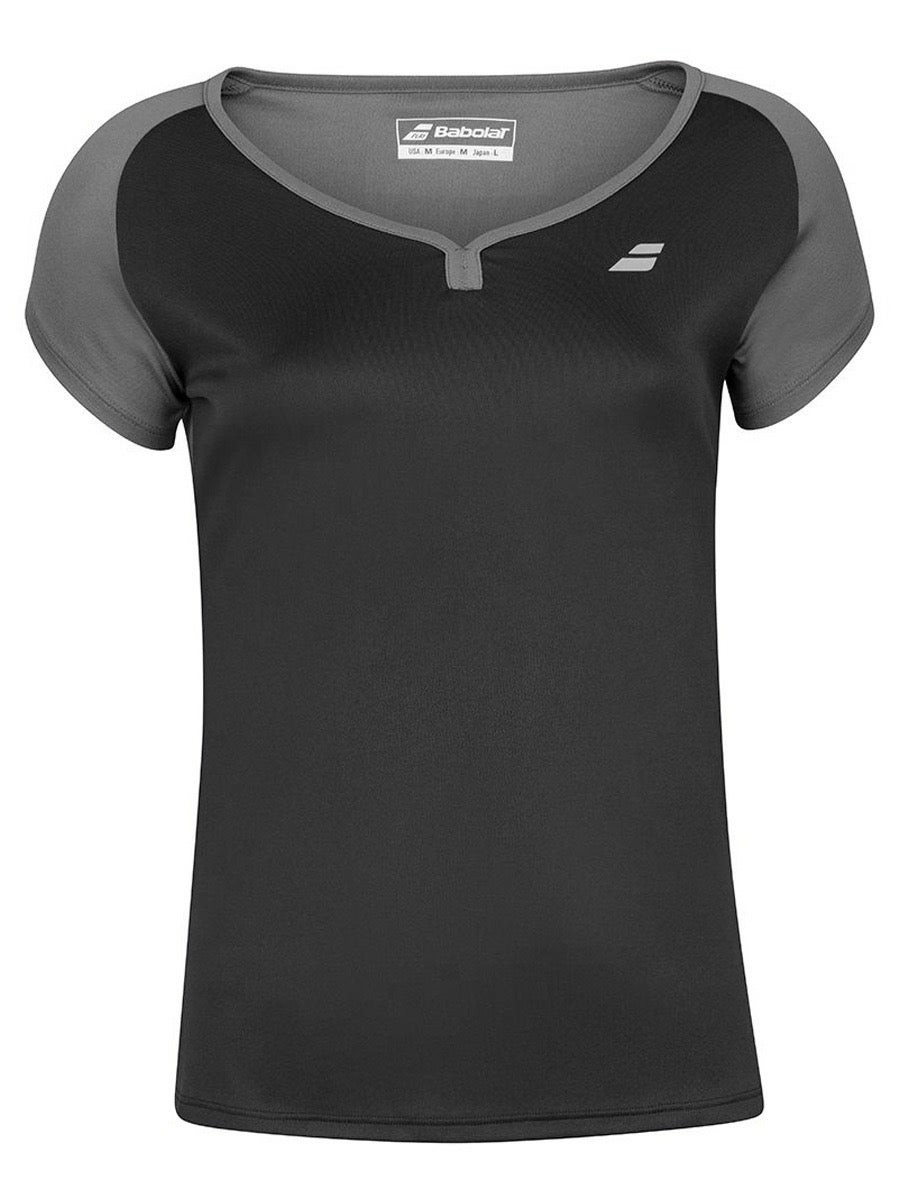 Теннисная футболка женская Babolat Play Cap Sleeve Top Women black