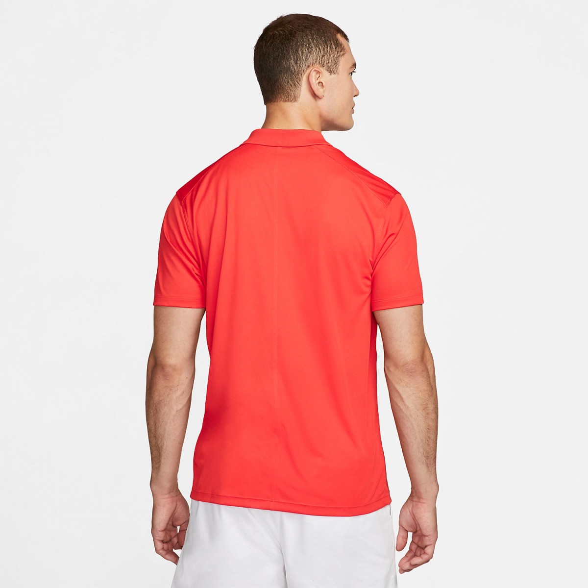 Теннисная футболка мужская Nike Core Pique Polo habanero red/white