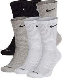 Nike Everyday Plus Cushioned Crew 6-pack/black/grey/white Nike Everyday Plus Cushioned Crew 6-pack/black/grey/white