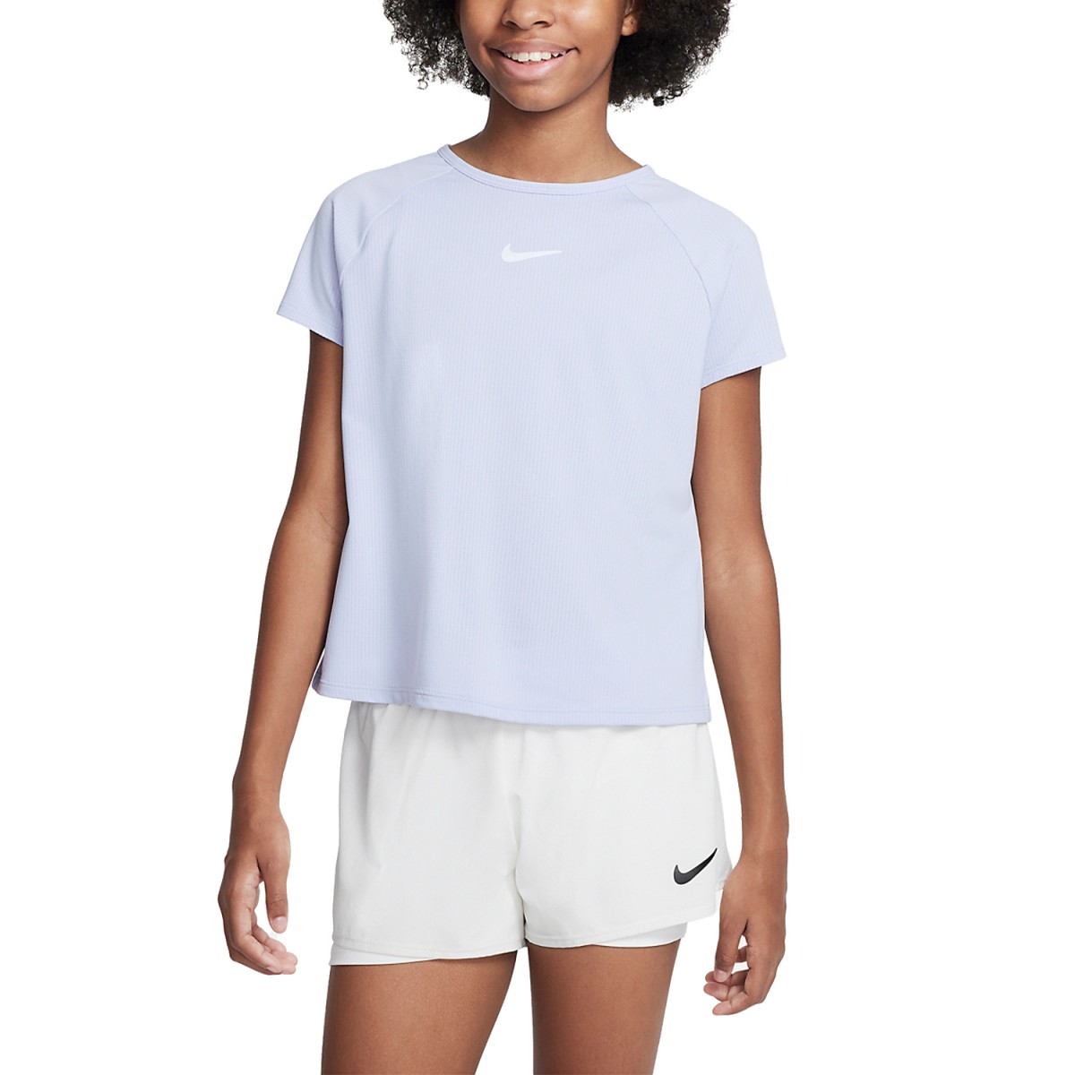 Тенісна футболка дитяча Nike Victory Top G oxygen purple/white