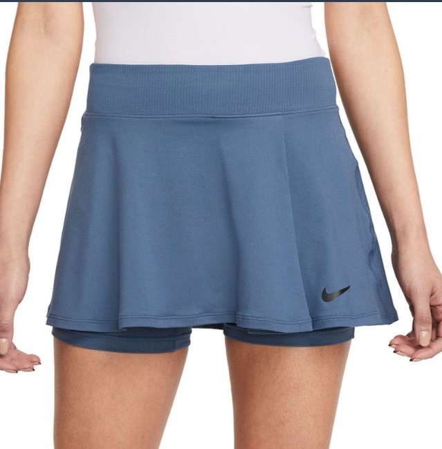 Тенісна спідничка жіноча Nike Flouncy Skirt diffused blue/black