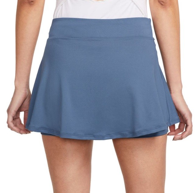 Теннисная юбка женская Nike Flouncy Skirt diffused blue/black