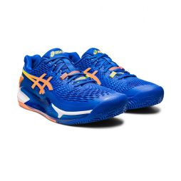 Тенісні кросівки чоловічі Asics Gel-Resolution 9 Грунт tuna blue/sun peach Тенісні кросівки чоловічі Asics Gel-Resolution 9 Грунт tuna blue/sun peach