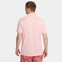 Теннисная футболка мужская Nike Court Solid Polo pink bloom/white