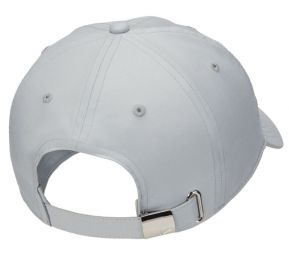 Теннисная кепка Nike H86 Metal Swoosh Cap light smoke grey/metallic silver