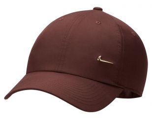 Теннисная кепка Nike H86 Metal Swoosh Cap earth/metallic gold