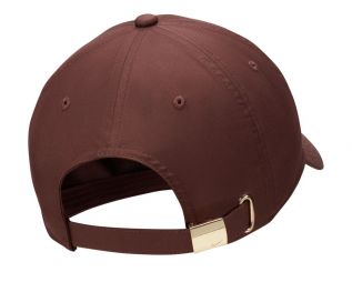 Теннисная кепка Nike H86 Metal Swoosh Cap earth/metallic gold