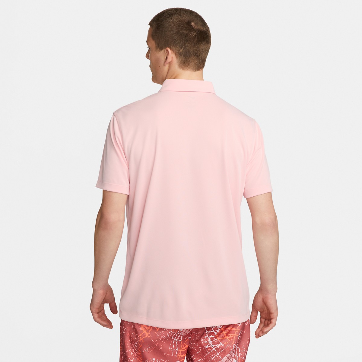 Тенісна футболка чоловіча Nike Court Solid Polo pink bloom/white