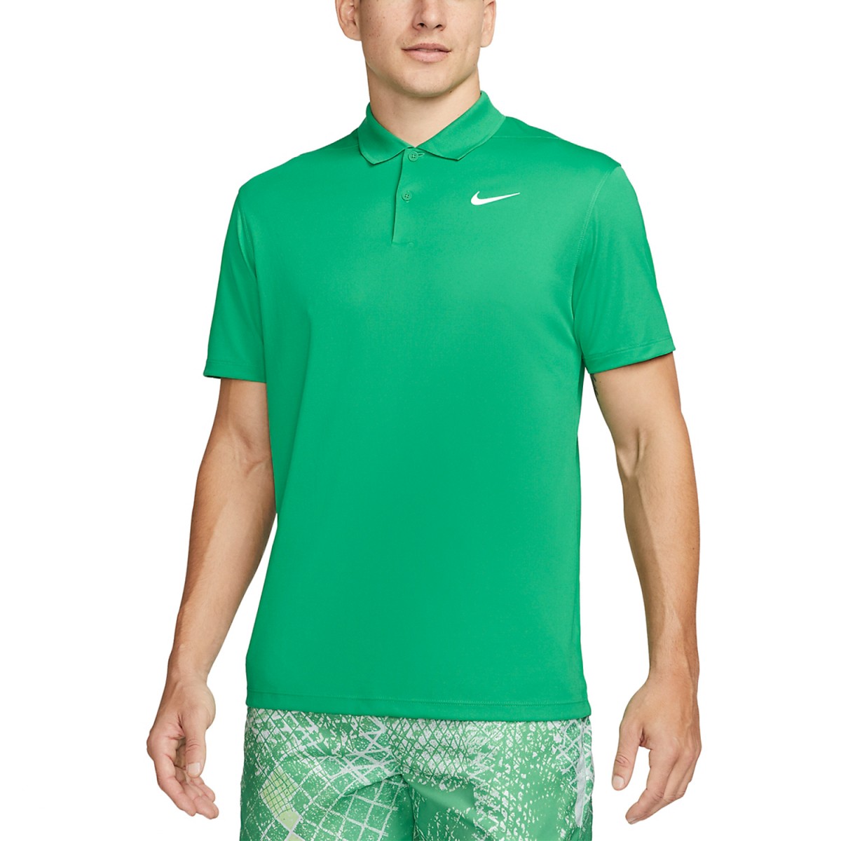 Тенісна футболка чоловіча Nike Core Pique Polo stadium green/white