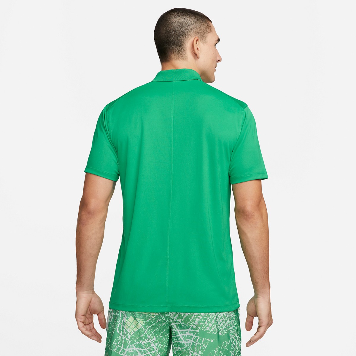 Теннисная футболка мужская Nike Core Pique Polo stadium green/white