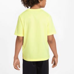 Тенісна футболка дитяча Nike Multi T-Shirt Boy citron tint/white Тенісна футболка дитяча Nike Multi T-Shirt Boy citron tint/white