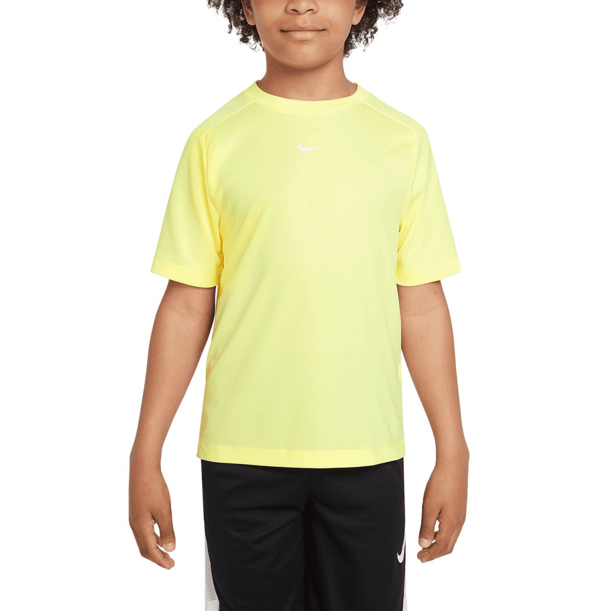 Тенісна футболка дитяча Nike Multi T-Shirt Boy citron tint/white