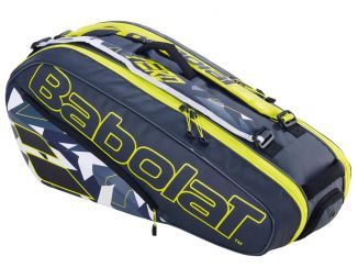 Тенісна сумка Babolat Pure Aero x6 grey/yellow/white Тенісна сумка Babolat Pure Aero x6 grey/yellow/white
