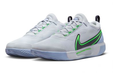 Тенісні кросівки чоловічі Nike Zoom Court Pro Грунт football grey/green strike/gridiron Тенісні кросівки чоловічі Nike Zoom Court Pro Грунт football grey/green strike/gridiron