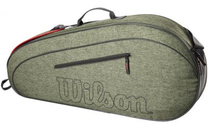 Тенісна сумка Wilson Team 3 Pk Racket Bag heather green