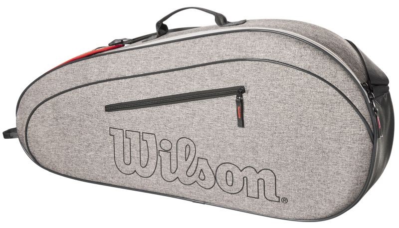 Теннисная сумка Wilson Team 3 Pk Racket Bag heather grey