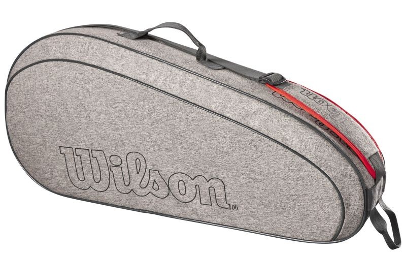 Теннисная сумка Wilson Team 3 Pk Racket Bag heather grey