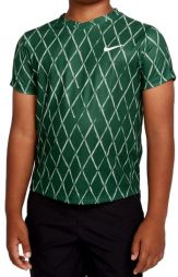 Тенісна футболка дитяча Nike Court Victory SS Top Printed gorge green/white Тенісна футболка дитяча Nike Court Victory SS Top Printed gorge green/white