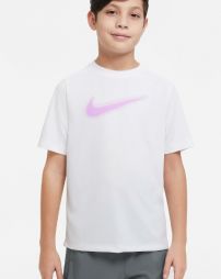 Тенісна футболка дитяча Nike Multi Graphic T-Shirt white/rush fuchsia Тенісна футболка дитяча Nike Multi Graphic T-Shirt white/rush fuchsia