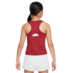 Тенісна майка для дівчат Nike Court Victory Tank pomegranate/white Тенісна майка для дівчат Nike Court Victory Tank pomegranate/white