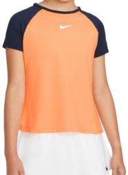 Тенісна футболка дитяча Nike Victory Top G peach cream/obsidian/white Тенісна футболка дитяча Nike Victory Top G peach cream/obsidian/white