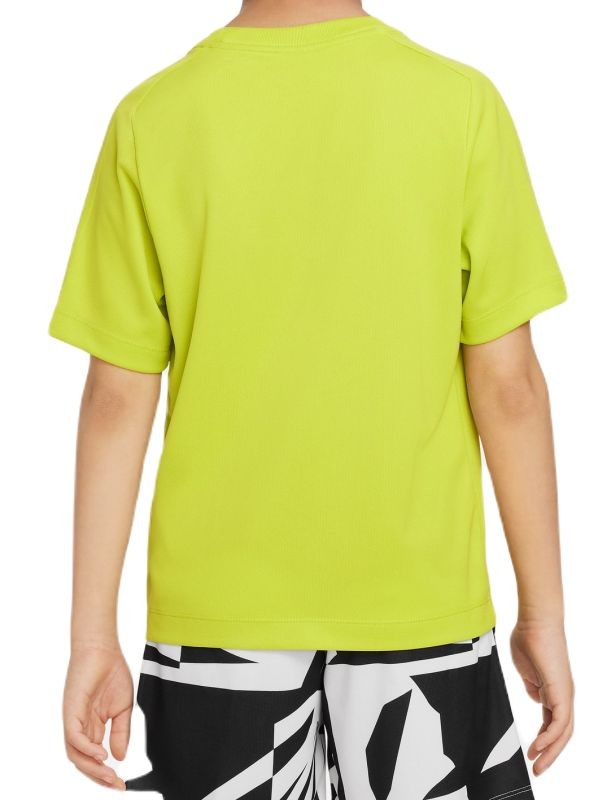Тенісна футболка дитяча Nike Multi T-Shirt Boy bright cactus/white