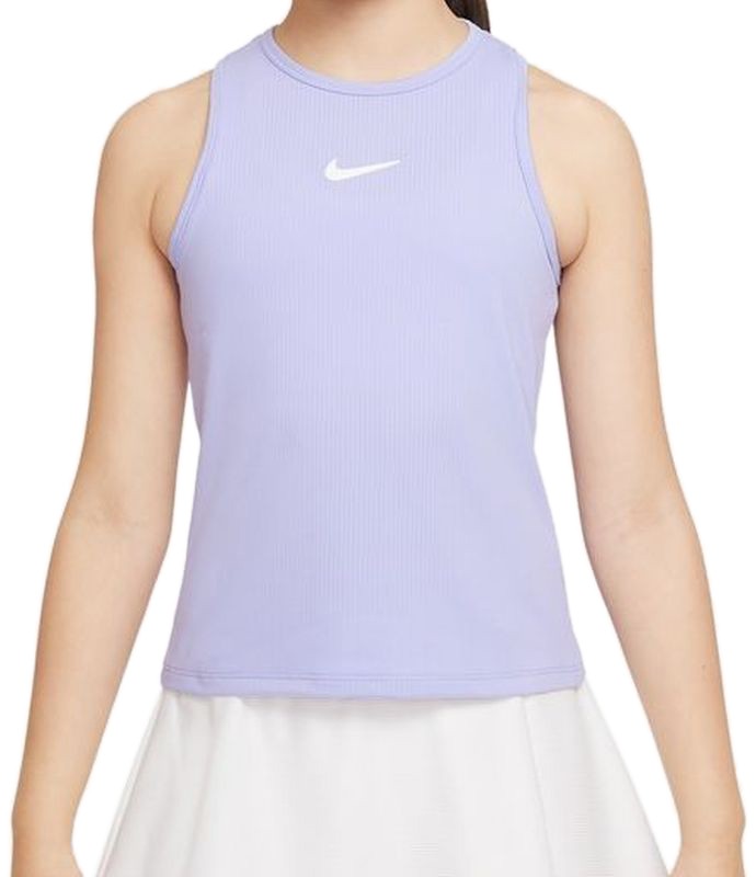 Теннисная майка для девочек Nike Court Victory Tank light thistle/white