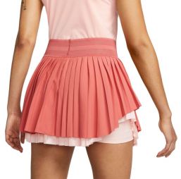 Теннисная юбка женская Nike Court Slam Tennis Skirt adobe/pink bloom/white