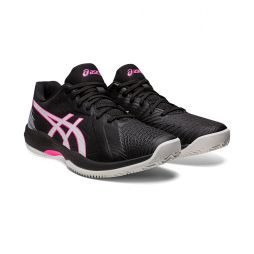 Теннисные кроссовки мужские Asics Solution Swift FF ГРУНТ black/hot pink Теннисные кроссовки мужские Asics Solution Swift FF ГРУНТ black/hot pink
