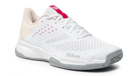Тенісні кросівки жіночі Wilson Kaos Stroke 2.0 white/scallop shell/love potion Тенісні кросівки жіночі Wilson Kaos Stroke 2.0 white/scallop shell/love potion
