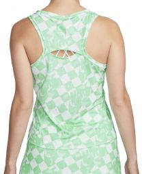 Тенісна майка жіноча Nike Court Printed Victory Tank green glow/black Тенісна майка жіноча Nike Court Printed Victory Tank green glow/black
