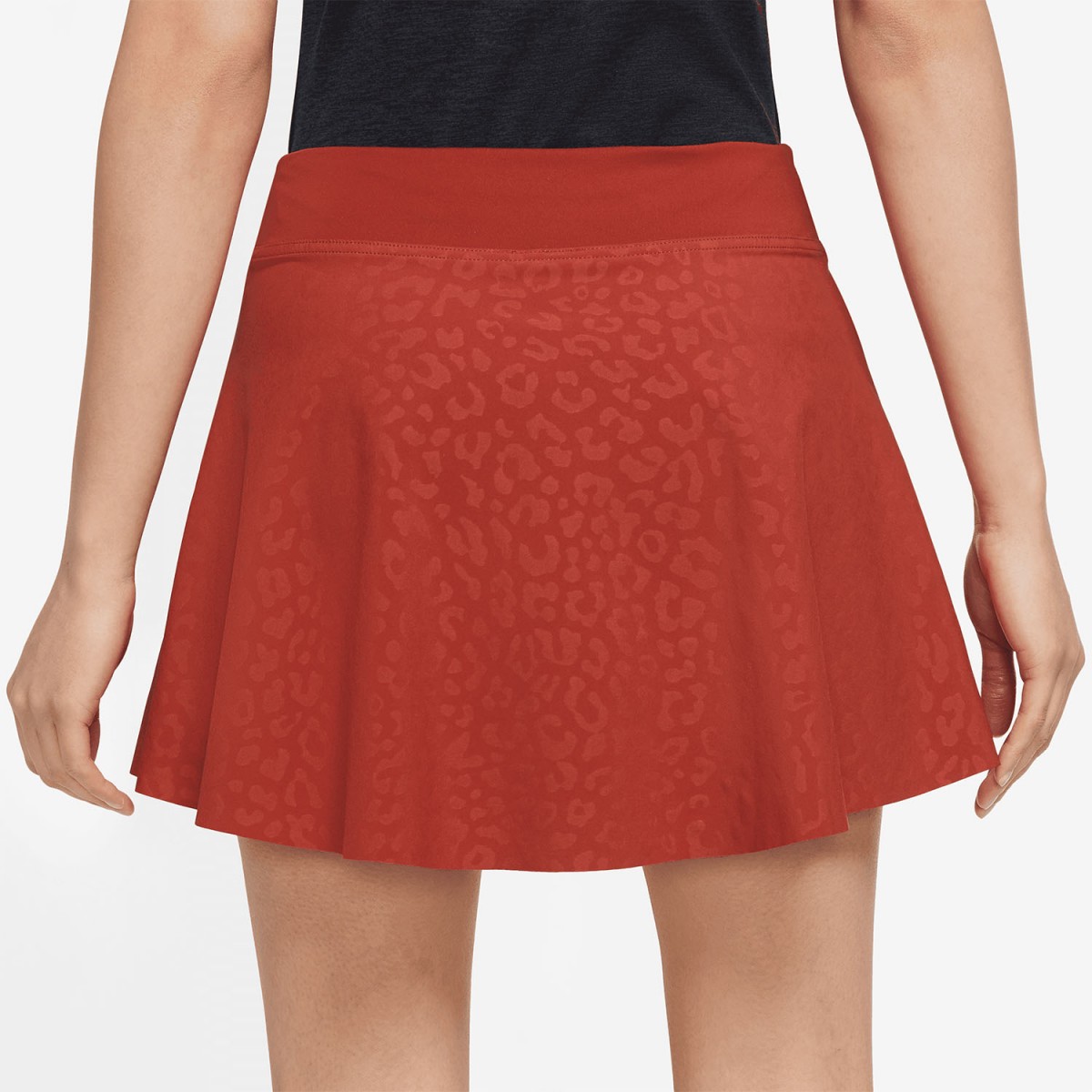 Тенісна спідничка жіноча Nike Printed Club Tennis Skirt cinnabar/black