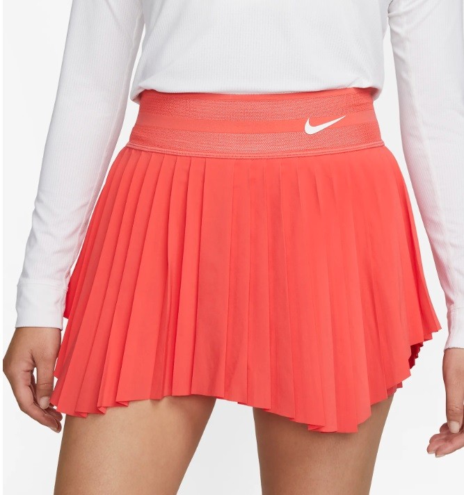 Теннисная юбка женская Nike Court Slam Tennis Skirt ember glow/white