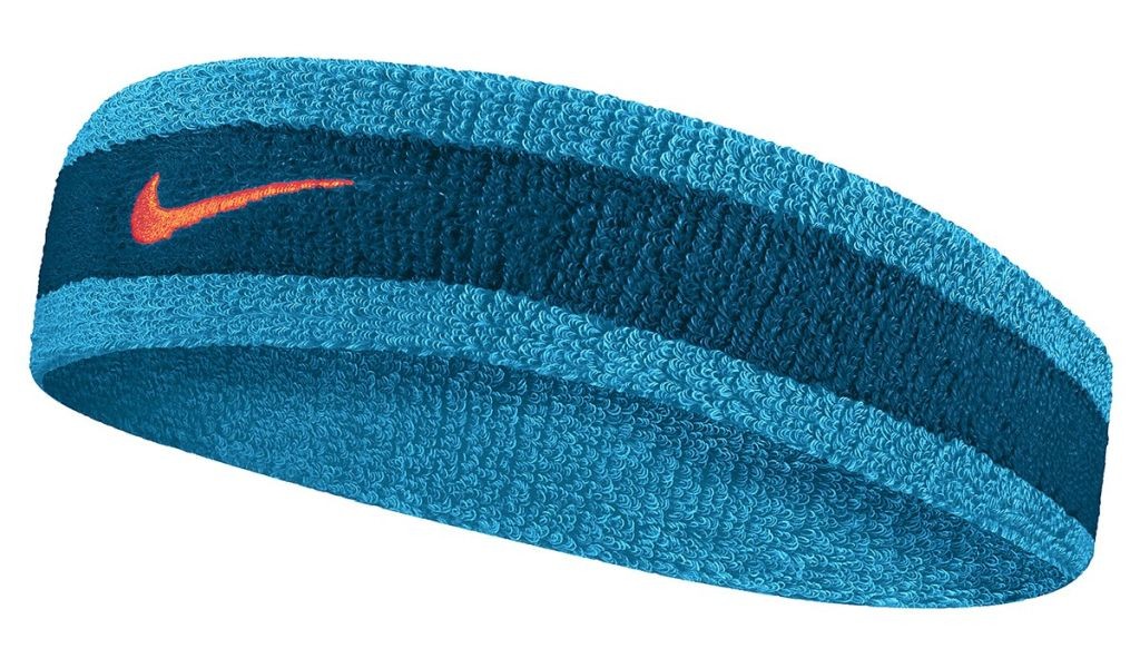 Повязка на голову Nike Swoosh Headband marina/laser blue/rush orange