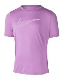 Тенісна футболка дитяча Nike One Short Sleeve Top GX purple/white Тенісна футболка дитяча Nike One Short Sleeve Top GX purple/white