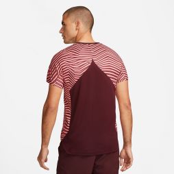 Теннисная футболка мужская Nike Slam Tennis Top night maroon/white
