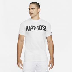 Теннисная футболка мужская Nike Rafa Paris Vamos T-shirt white