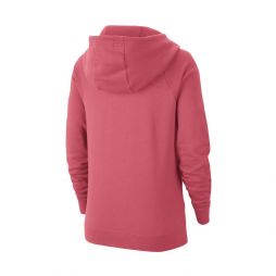 Реглан женский Nike Sportswear Essential Hoodie Fleece archaeo pink/white