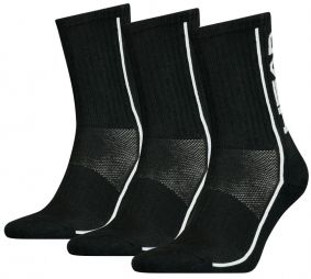 Head Performance Crew 3-pack/black/black/white