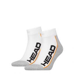 Head Performance Quarter 2-pack/white/grey/orange Head Performance Quarter 2-pack/white/grey/orange